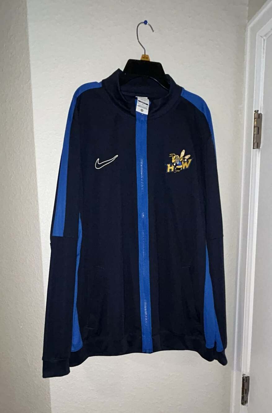 Nike Dri-Fit Slim Fit Track Jacket Size XL Blue Navy
